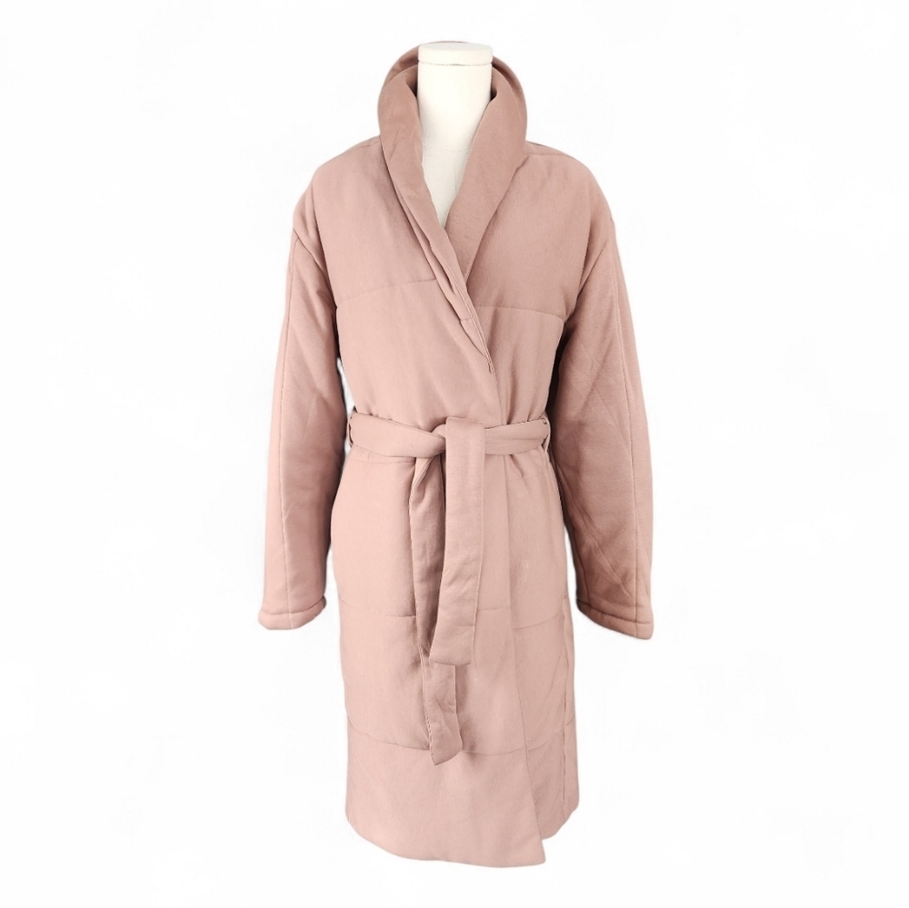 NWOT Amazon Tan Belted Home Coat - Picture 5 of 13